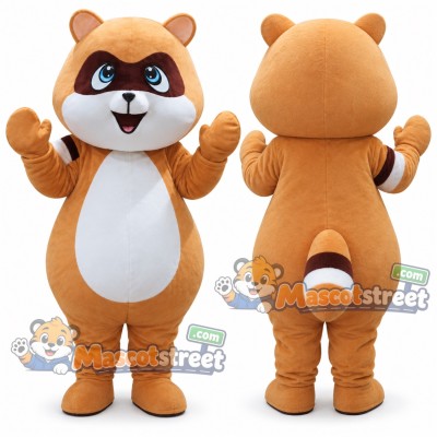 Tan Raccoon Mascot Costume Tan Raccoon Mascot Costume