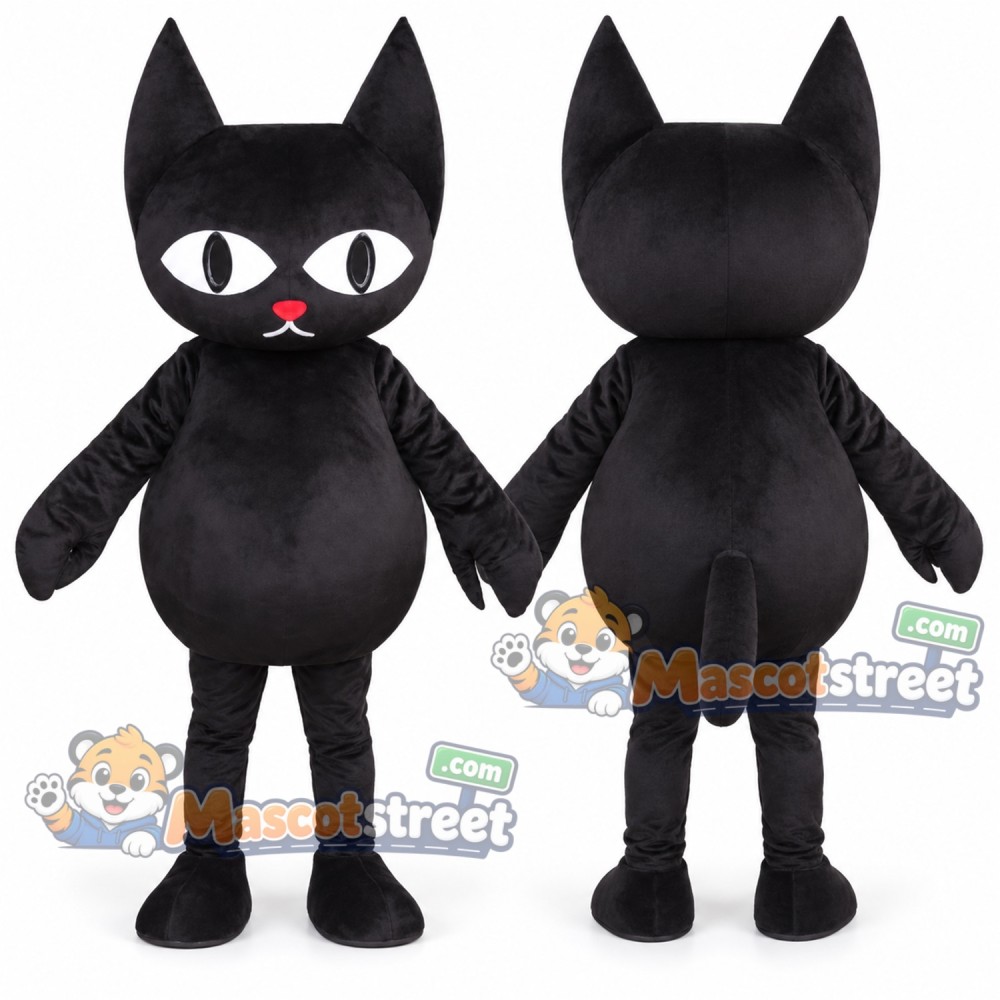Black Cat Mascot Costume Black Cat Mascot Costume