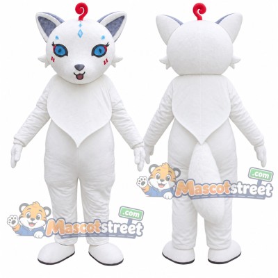 White Cat Mascot Costume