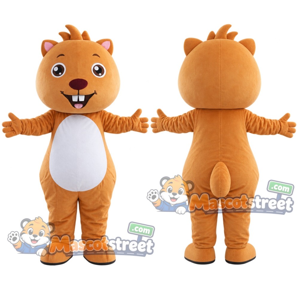 Orange Mouse Mascot Costume