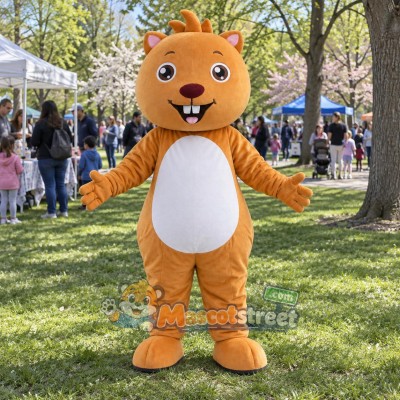 Orange Mouse Mascot Costume