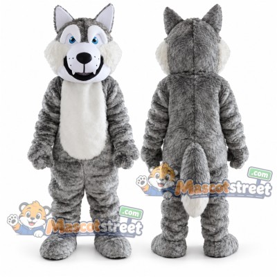 Gray Wolf Mascot Costume
