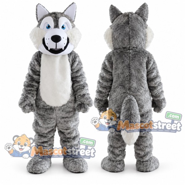 Gray Wolf Mascot Costume