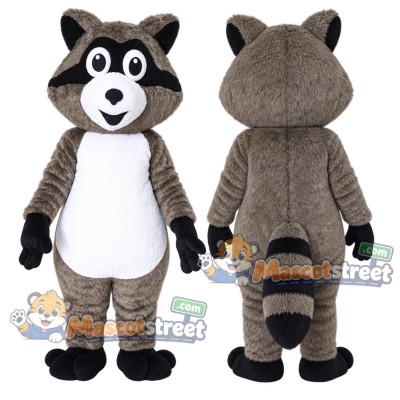 Gray Raccoon Mascot Costume Gray Raccoon Mascot Costume