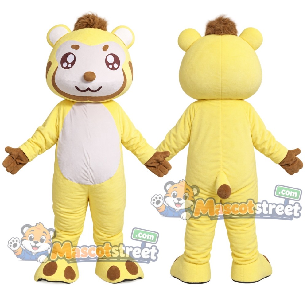 Yellow Bear Mascot Costume Yellow Bear Mascot Costume