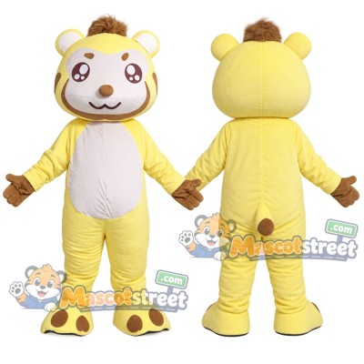Yellow Bear Mascot Costume Yellow Bear Mascot Costume