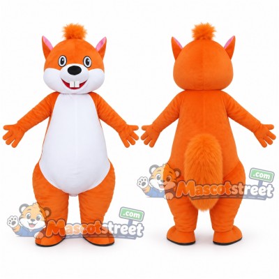 Orange Squirrel Mascot Costume Orange Squirrel Mascot Costume