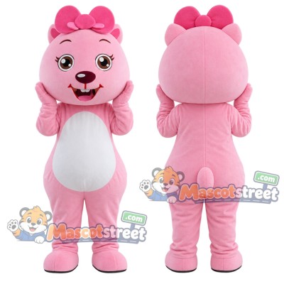 Pink Squirrel Mascot Costume