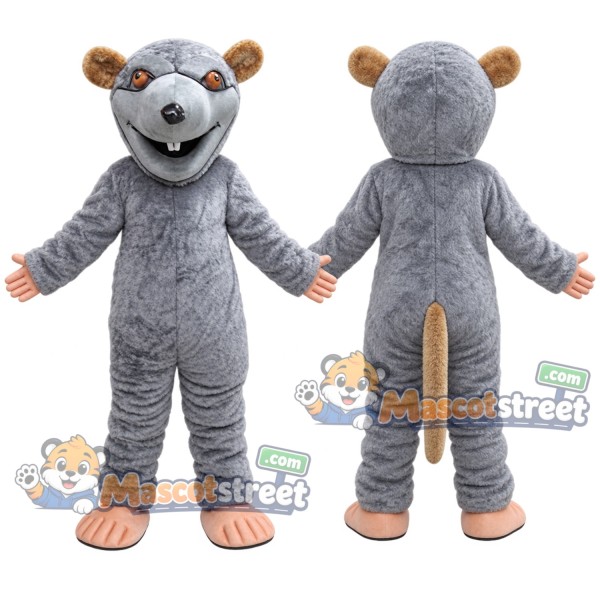 Gray Mouse Mascot Costume