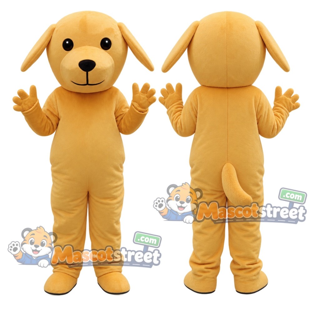 Yellow Dog Mascot Costume Yellow Dog Mascot Costume