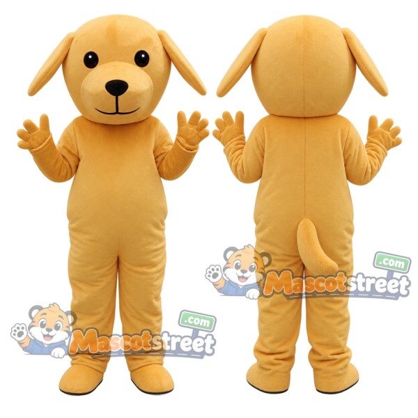 Yellow Dog Mascot Costume
