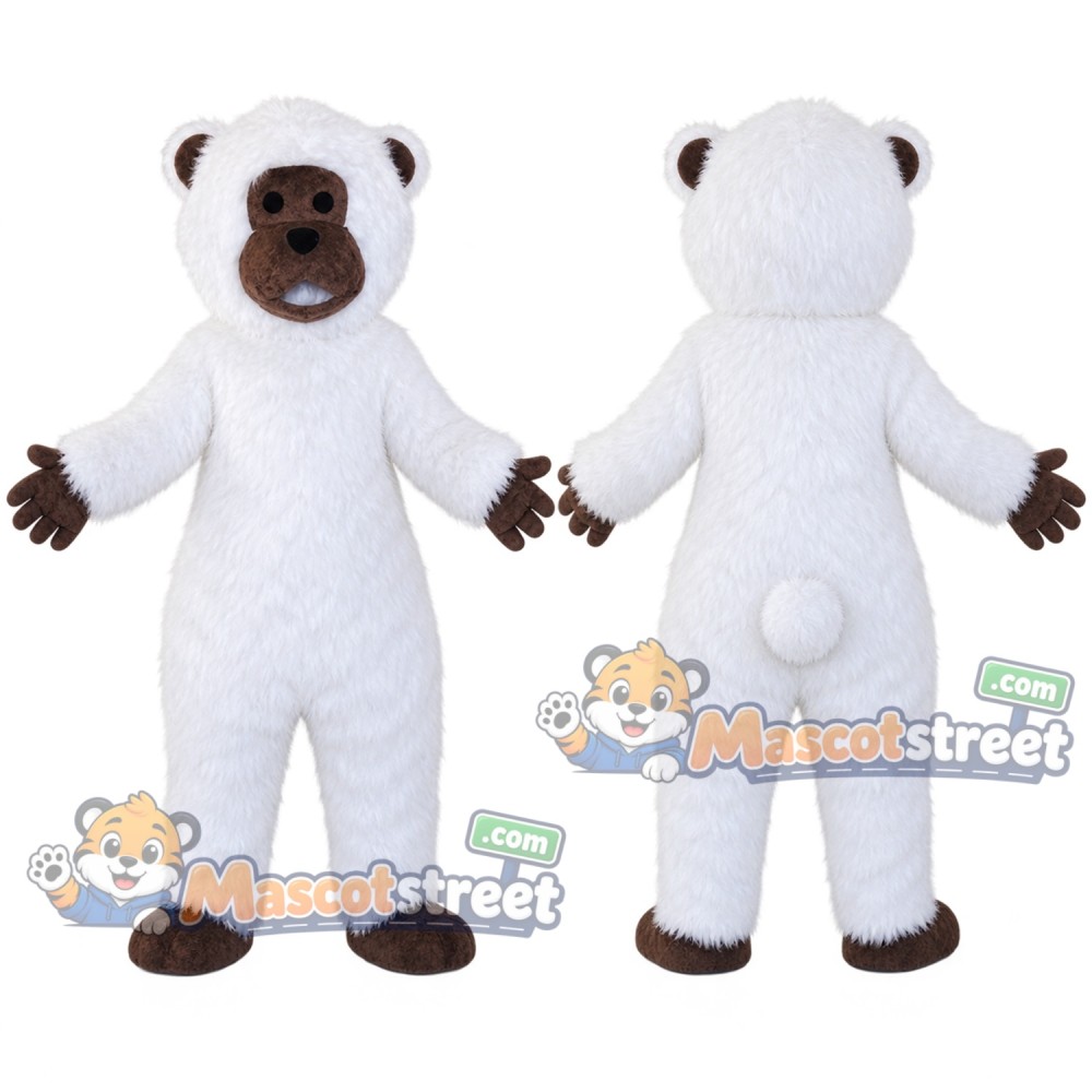 White Ape Mascot Costume