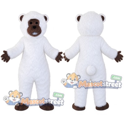 White Ape Mascot Costume