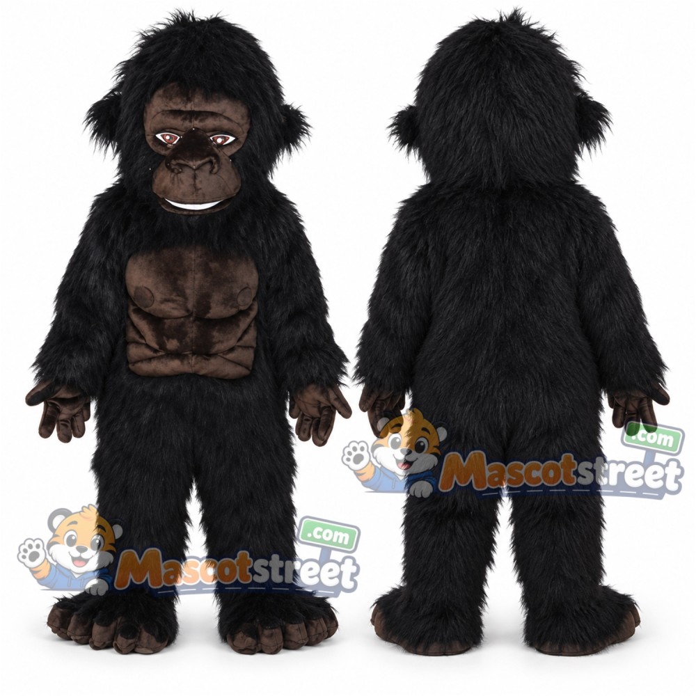 Black Gorilla Mascot Costume Black Gorilla Mascot Costume