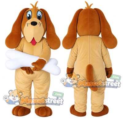 Tan Dog Mascot Costume