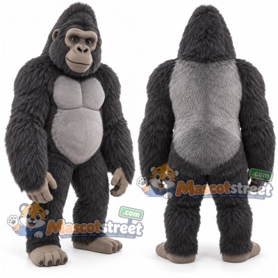 Gray Gorilla Mascot Costume Gray Gorilla Mascot Costume
