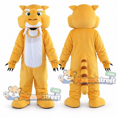 Yellow Tiger Mascot Costume