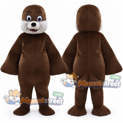 Brown Seal Mascot Costume Brown Seal Mascot Costume