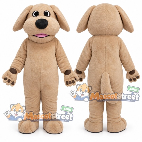 Tan Dog Mascot Costume