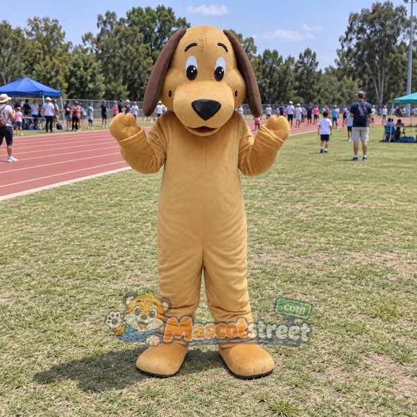 Tan Dog Mascot Costume