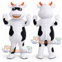 Black and White Cow Mascot Costume