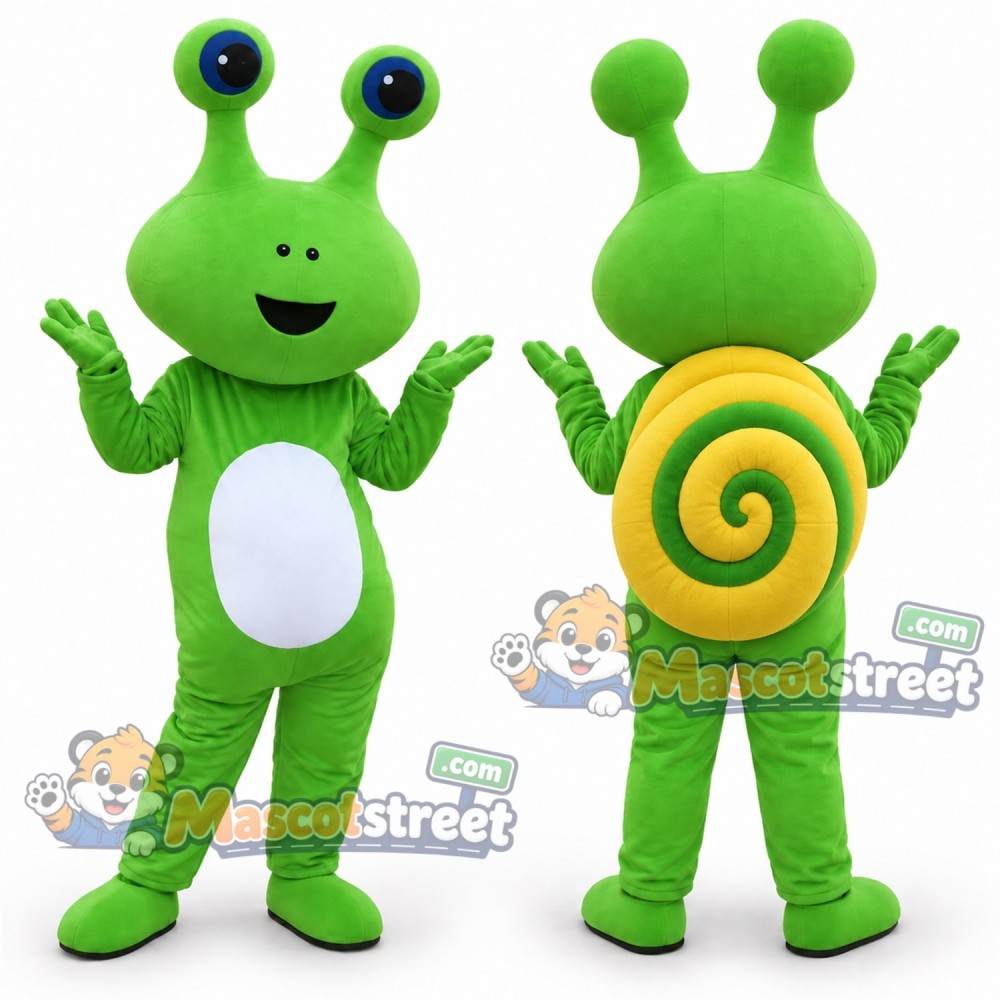 Green Snail Mascot Costume
