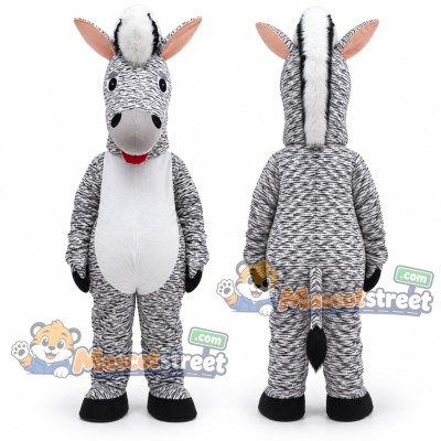 Gray Donkey Mascot Costume