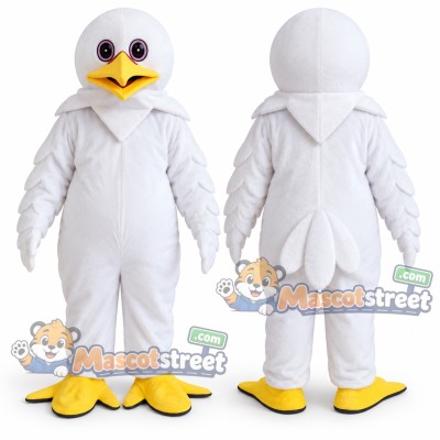 White Dove Mascot Costume White Dove Mascot Costume