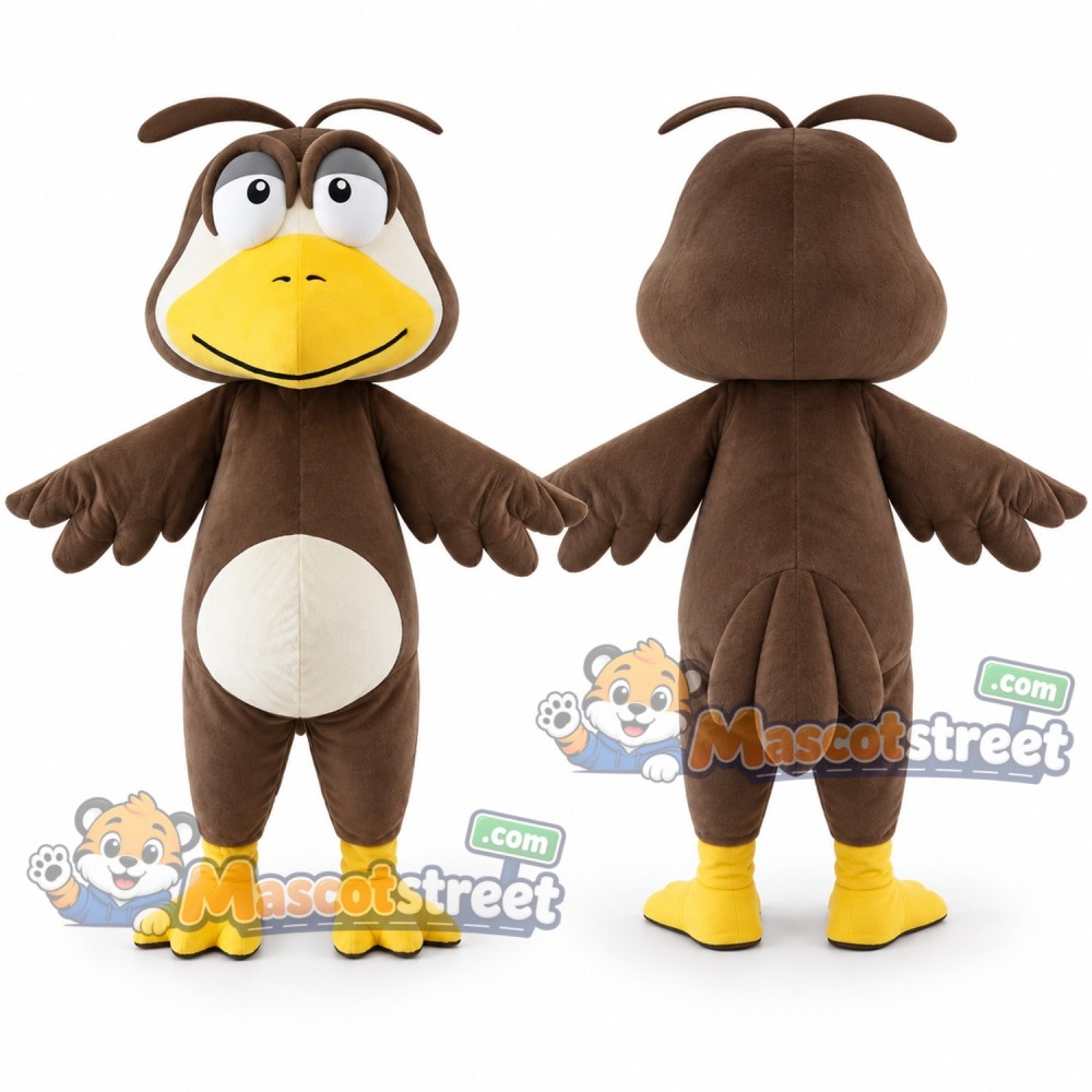 Brown Bird Mascot Costume Brown Bird Mascot Costume