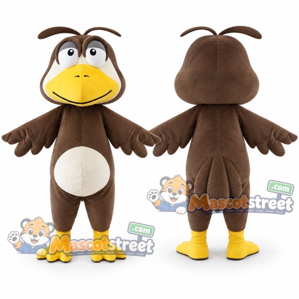 Brown Bird Mascot Costume