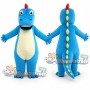 Blue Dinosaur Mascot Costume