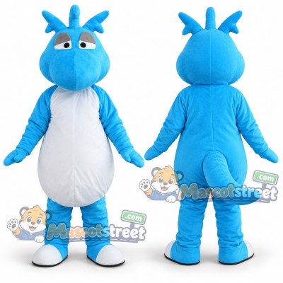 Blue Dragon Mascot Costume