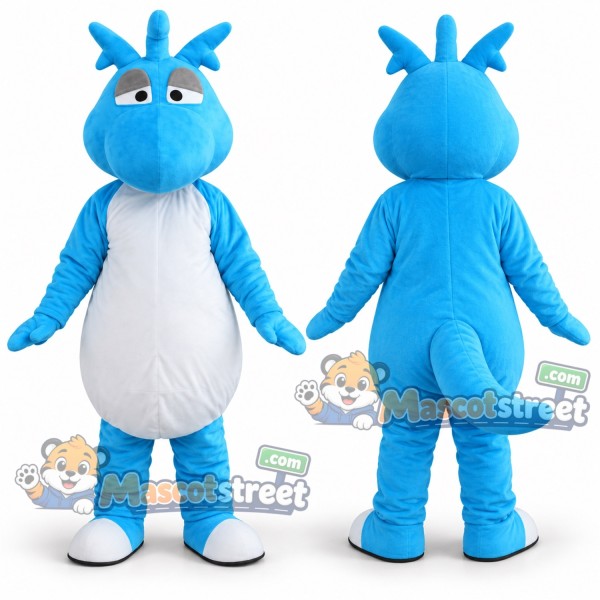 Blue Dragon Mascot Costume