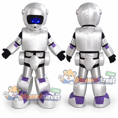 Silver Robot Mascot Costume