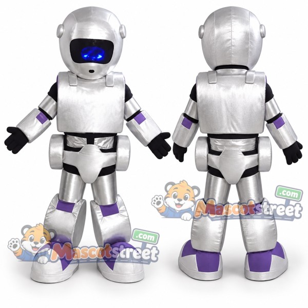 Silver Robot Mascot Costume