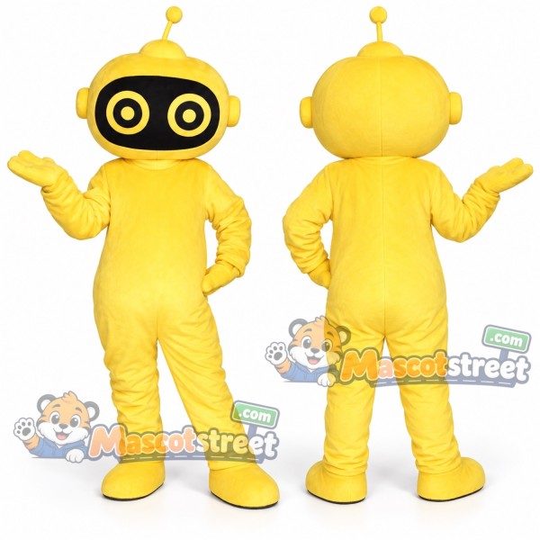 Yellow Robot Mascot Costume