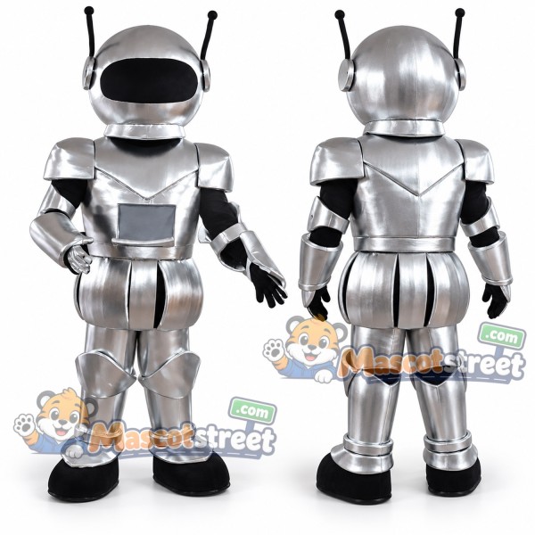 Silver Robot Mascot Costume