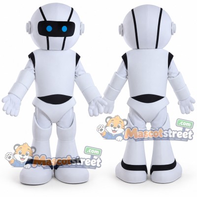 White Robot Mascot Costume