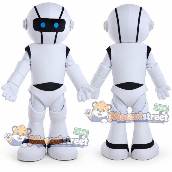 White Robot Mascot Costume