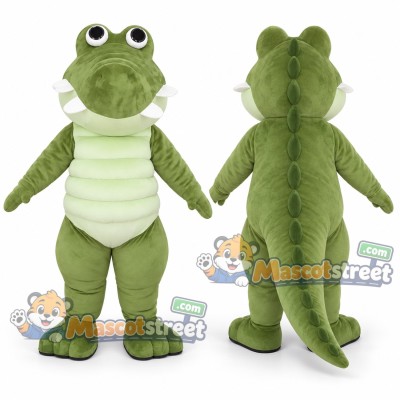 Green Crocodile Mascot Costume Green Crocodile Mascot Costume