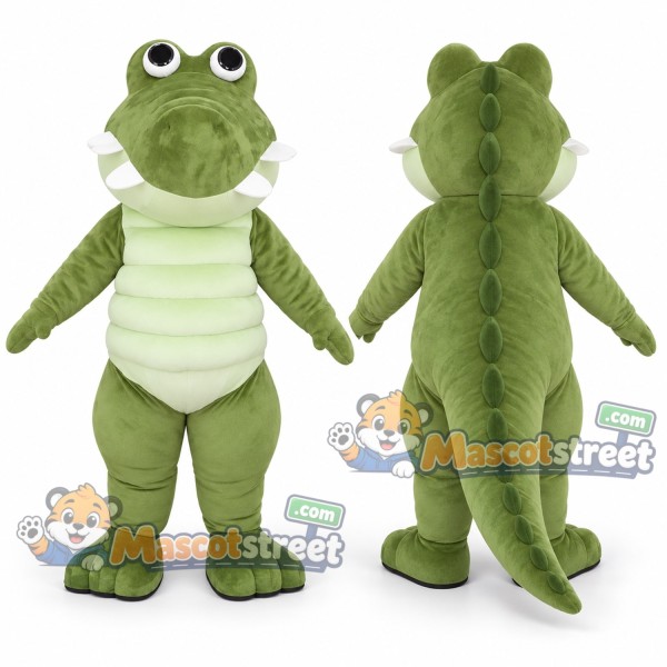 Green Crocodile Mascot Costume