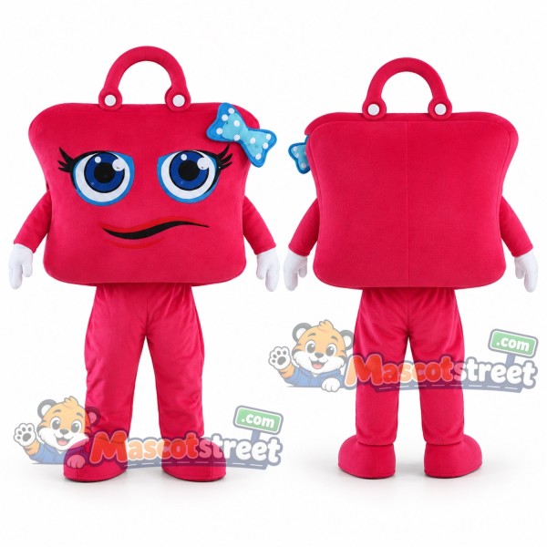 Pink Handbag Mascot Costume