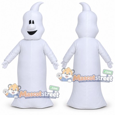 White Ghost Mascot Costume