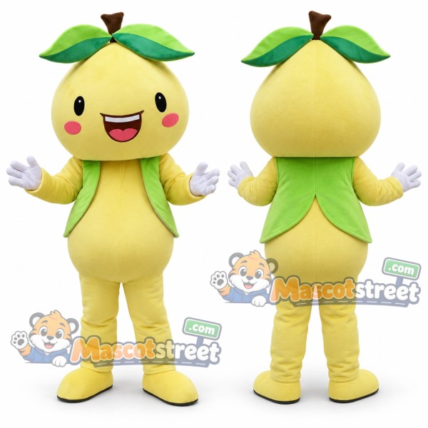 Yellow Pear Mascot Costume