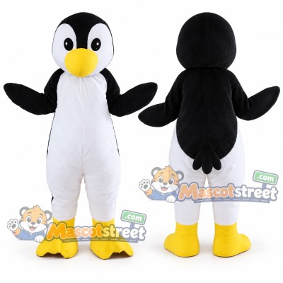 Black and White Penguin Mascot Costume Black and White Penguin Mascot Costume