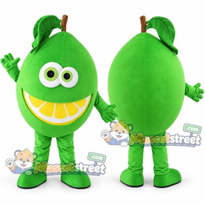 Green Lime Mascot Costume Green Lime Mascot Costume