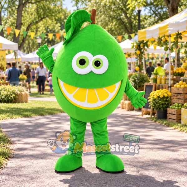Green Lime Mascot Costume