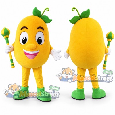 Yellow Mango Mascot Costume