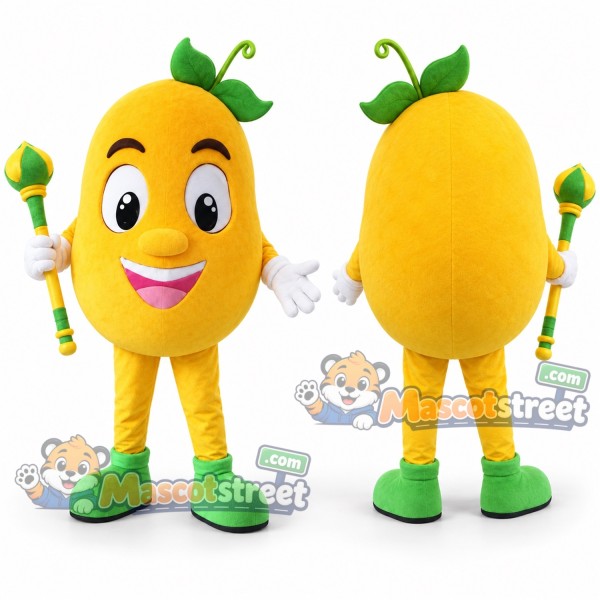 Yellow Mango Mascot Costume
