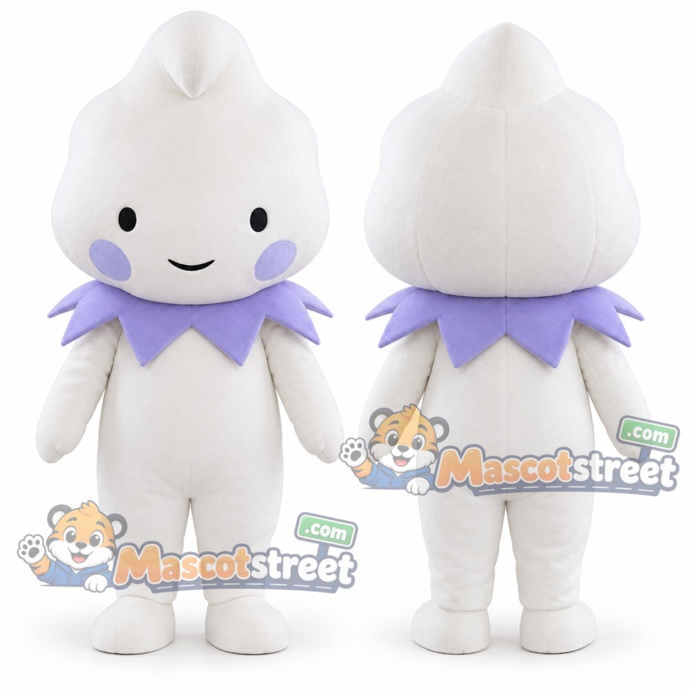 White Cotton Bud Mascot Costume